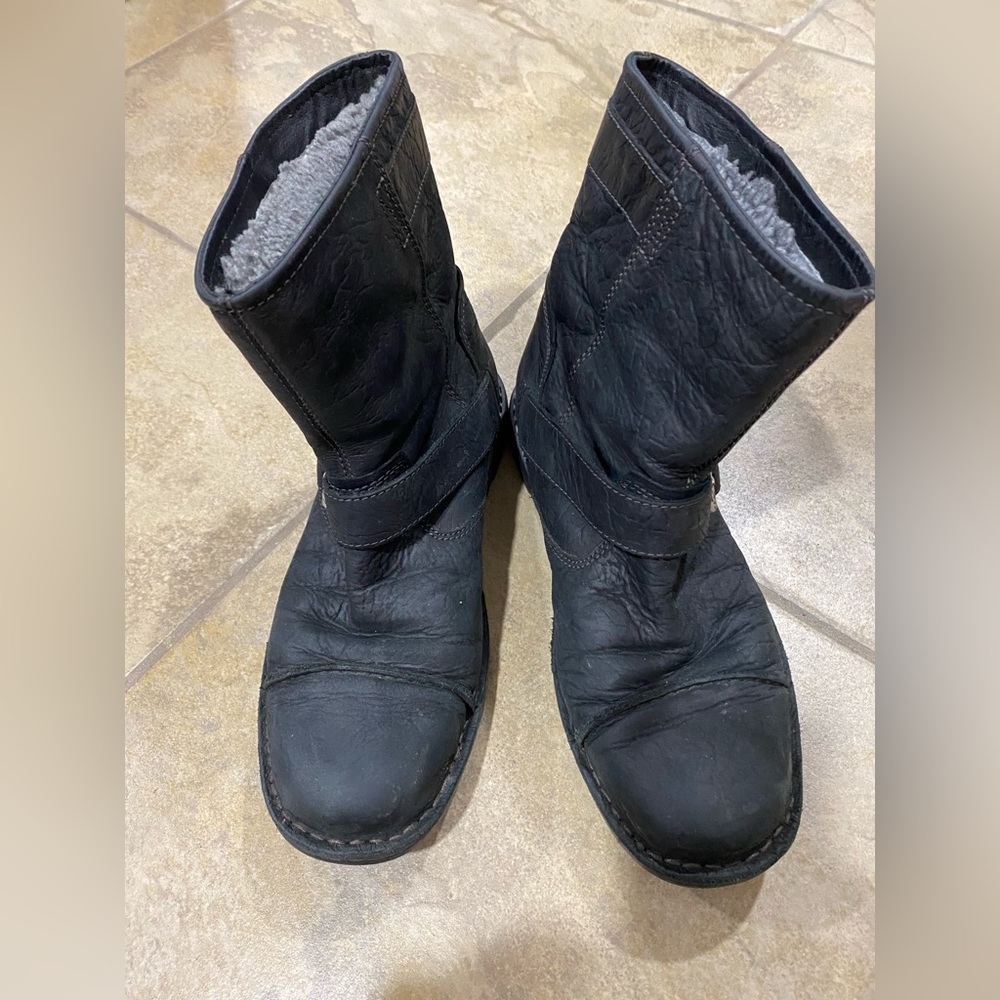 UGG black motorcycle boots